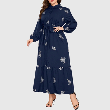 Embroidered Plus Size Maxi Dress