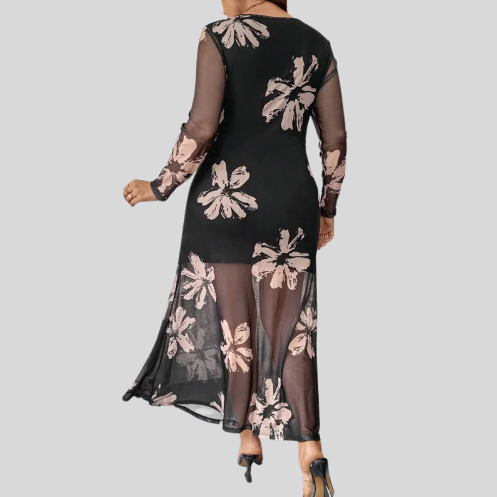 Plus Size Mermaid Maxi Dress