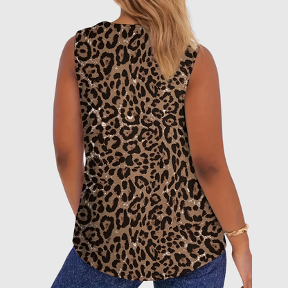 Leopard Vacation Plus Size Cami