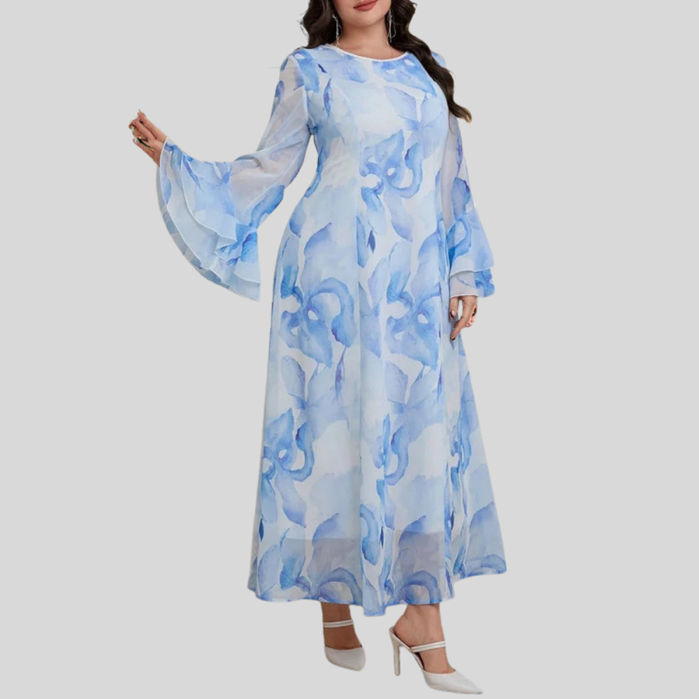 Stylish Plus Size Flare Dress