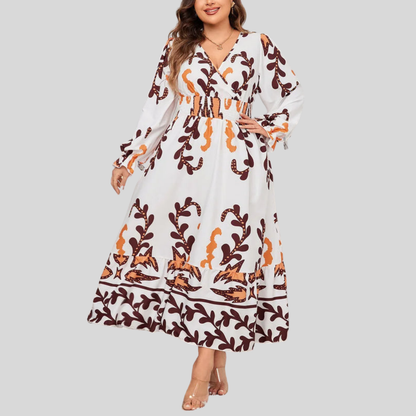 Plus Size Ruffle Maxi Dress