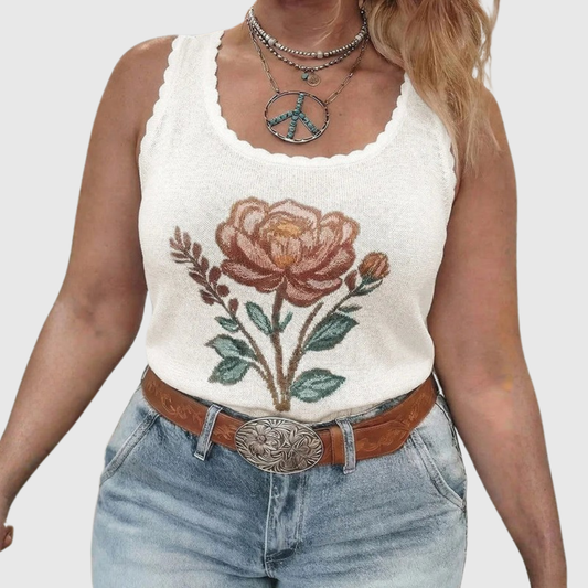 Floral Plus Size Tank Top