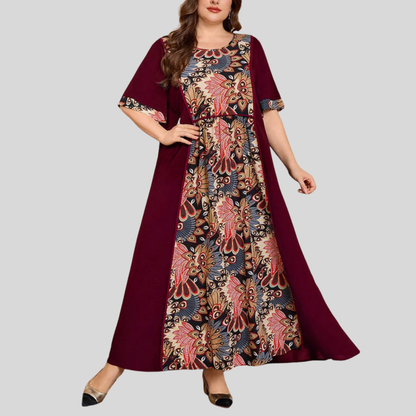 Plus Size Bohemian Maxi Dress
