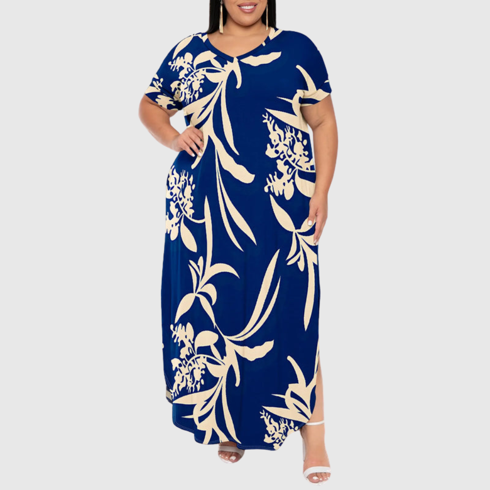 Vibrant Plus Size Maxi Dress