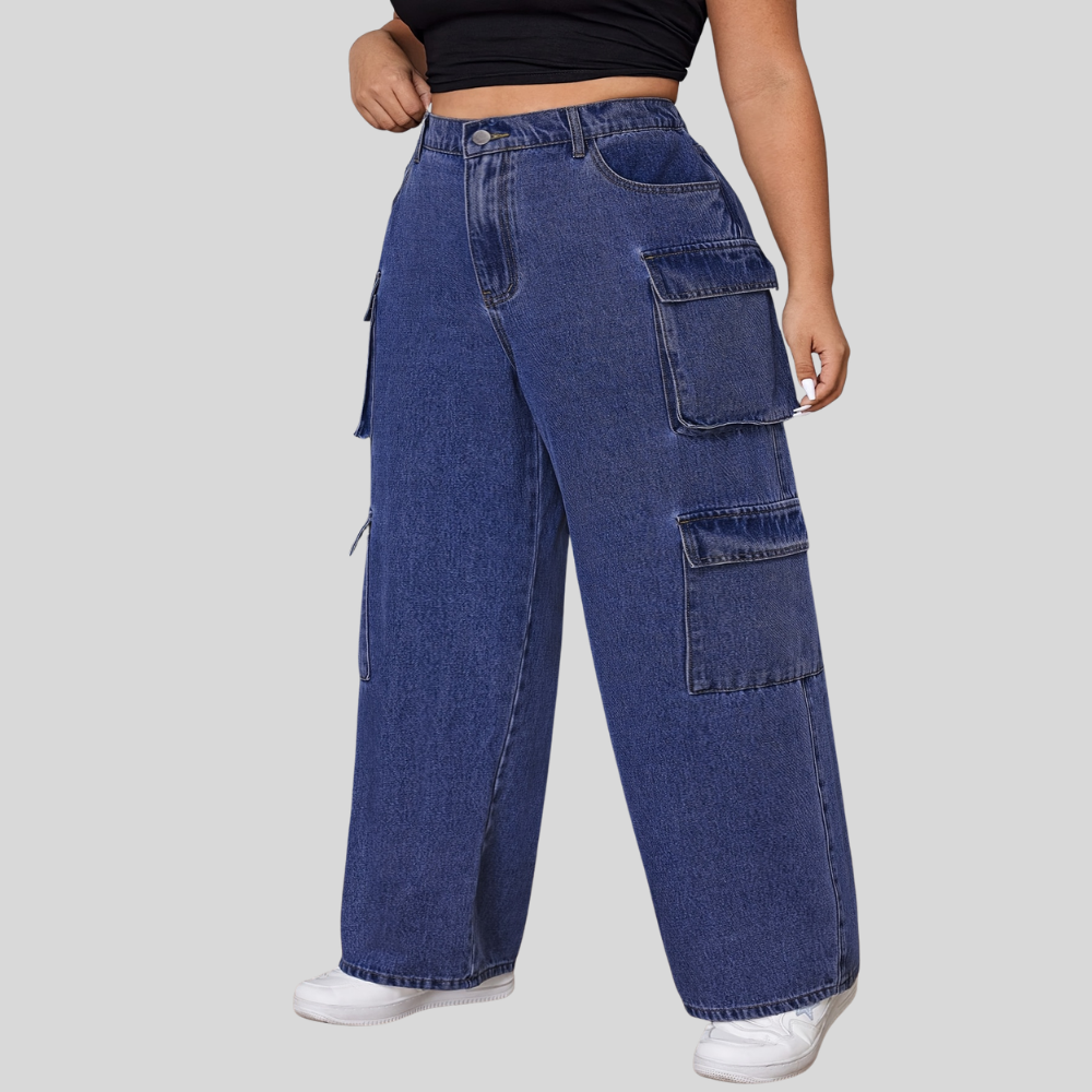 Mid Rise Workwear Pocket Jeans
