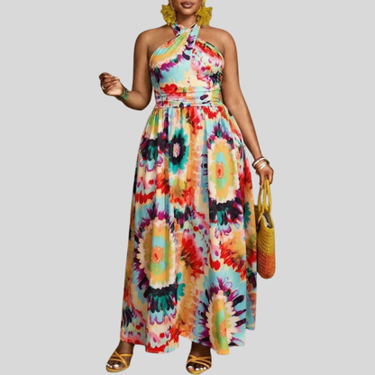 Plus Size Halter Maxi Dress