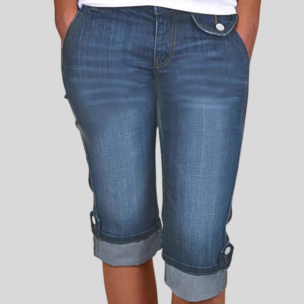 Ripped Bermuda Plus Size Shorts