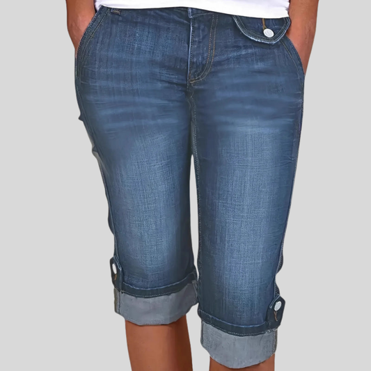 Ripped Bermuda Plus Size Shorts