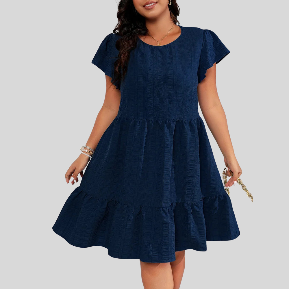 Plus Size Ruffle Summer Dress