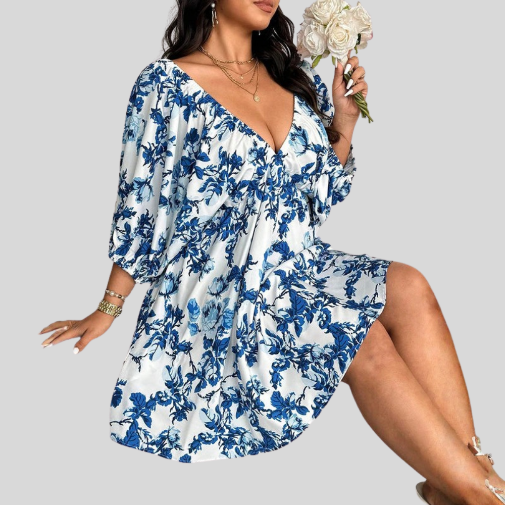 Plus Size Floral Maxi Dress