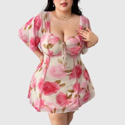 Ruffle Plus Size Occasion Dress