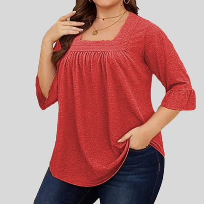 Plus Size Solid Casual Shirt