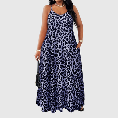 Leopard Plus Size Maxi Dress