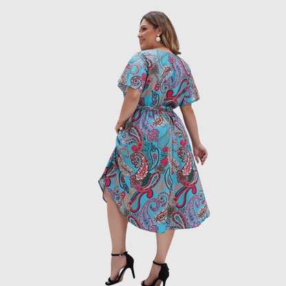 Paisley Plus Size Maxi Dress