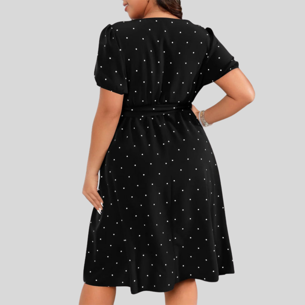 Plus Size Polka Dot Dress