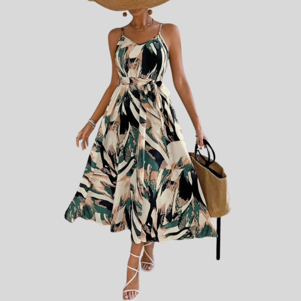 Plus Size Tropical Maxi Dress