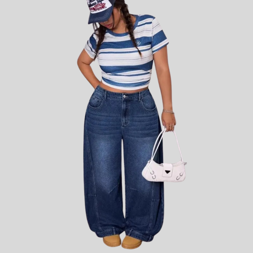 High Waist Straight Leg Jeans