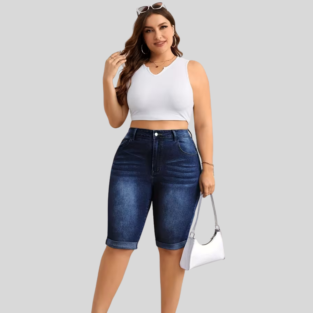 Stretch Fit Plus Size Shorts