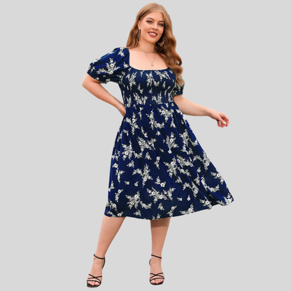 Plus Size Floral Boho Dress