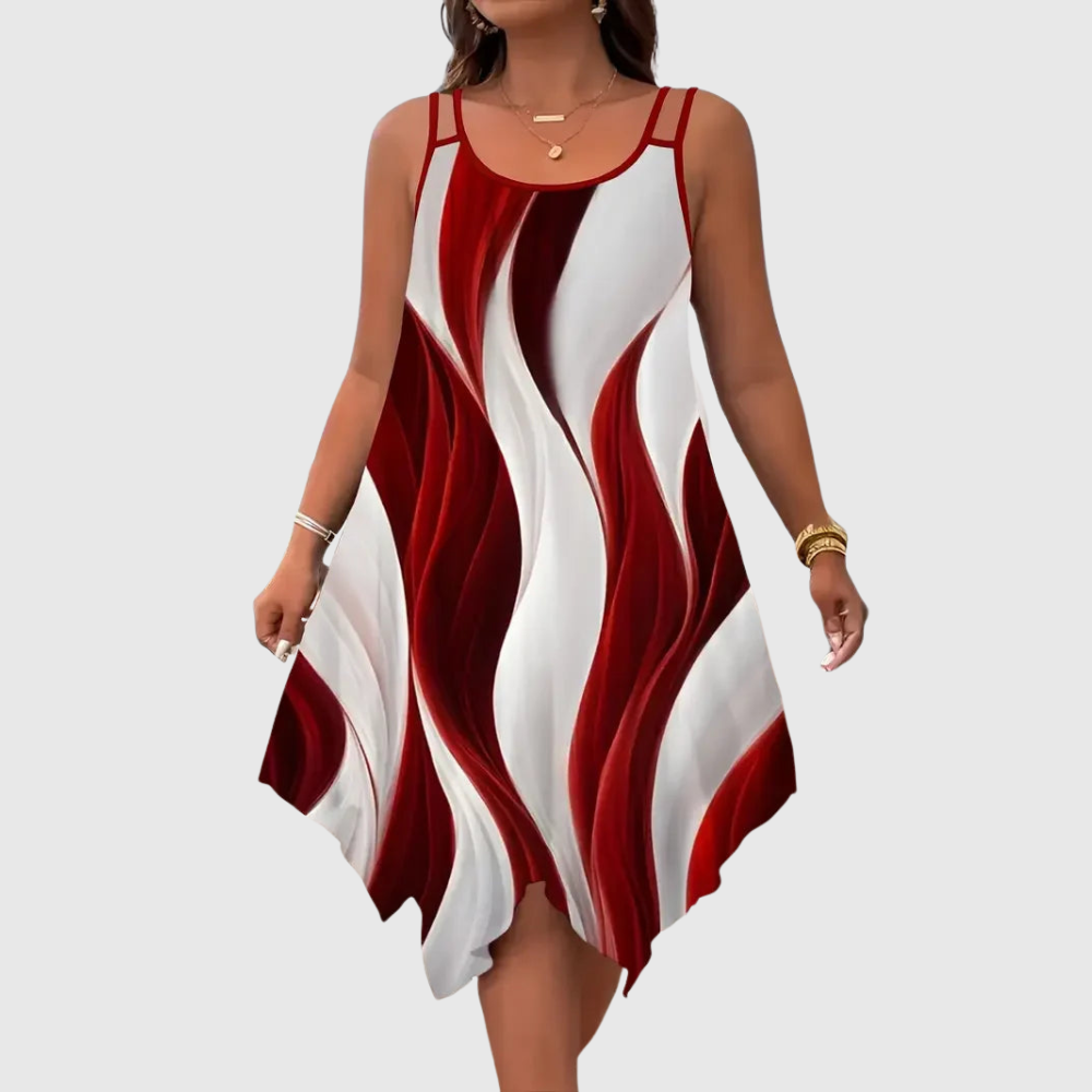Geometric Plus Size Dress