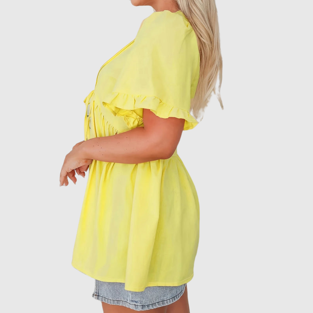Button Up Plus Size Summer Shirt