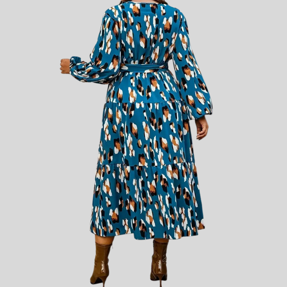 Belted Plus Size Maxi Dress