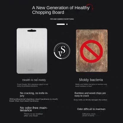 TITANCLEAN – Stainless Steel Cutting Board for Hygienic and Precise Work
