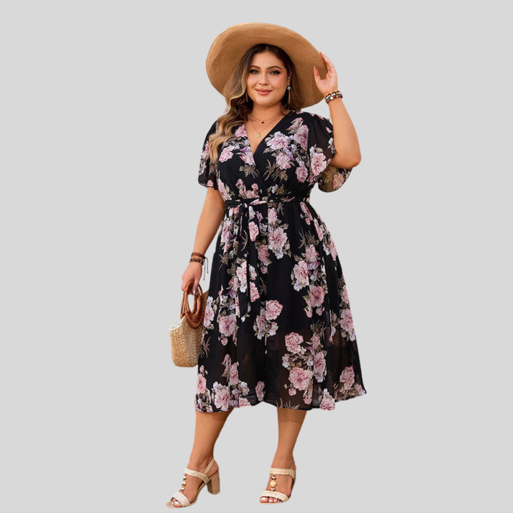 Floral Plus Size Summer Dress