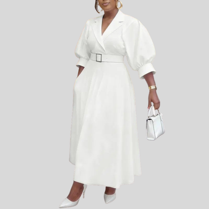 Plus Size A Line Midi Dress