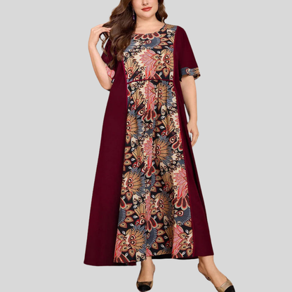 Plus Size Bohemian Maxi Dress