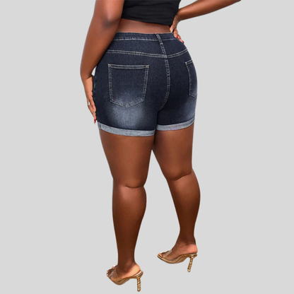 Retro Rolled Plus Size Shorts