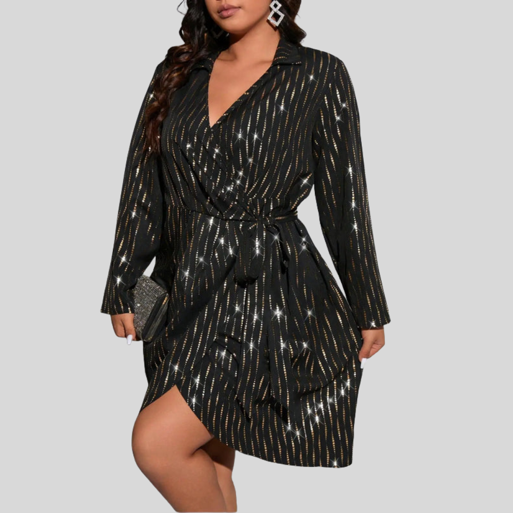 Plus Size Belted Summer Dress