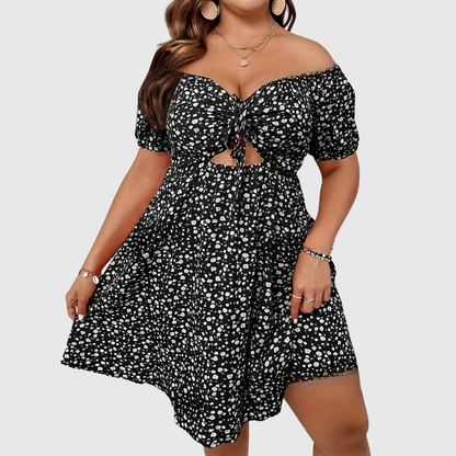 Vacation Floral Plus Size Dress
