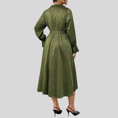 Surplice Plus Size Party Dress