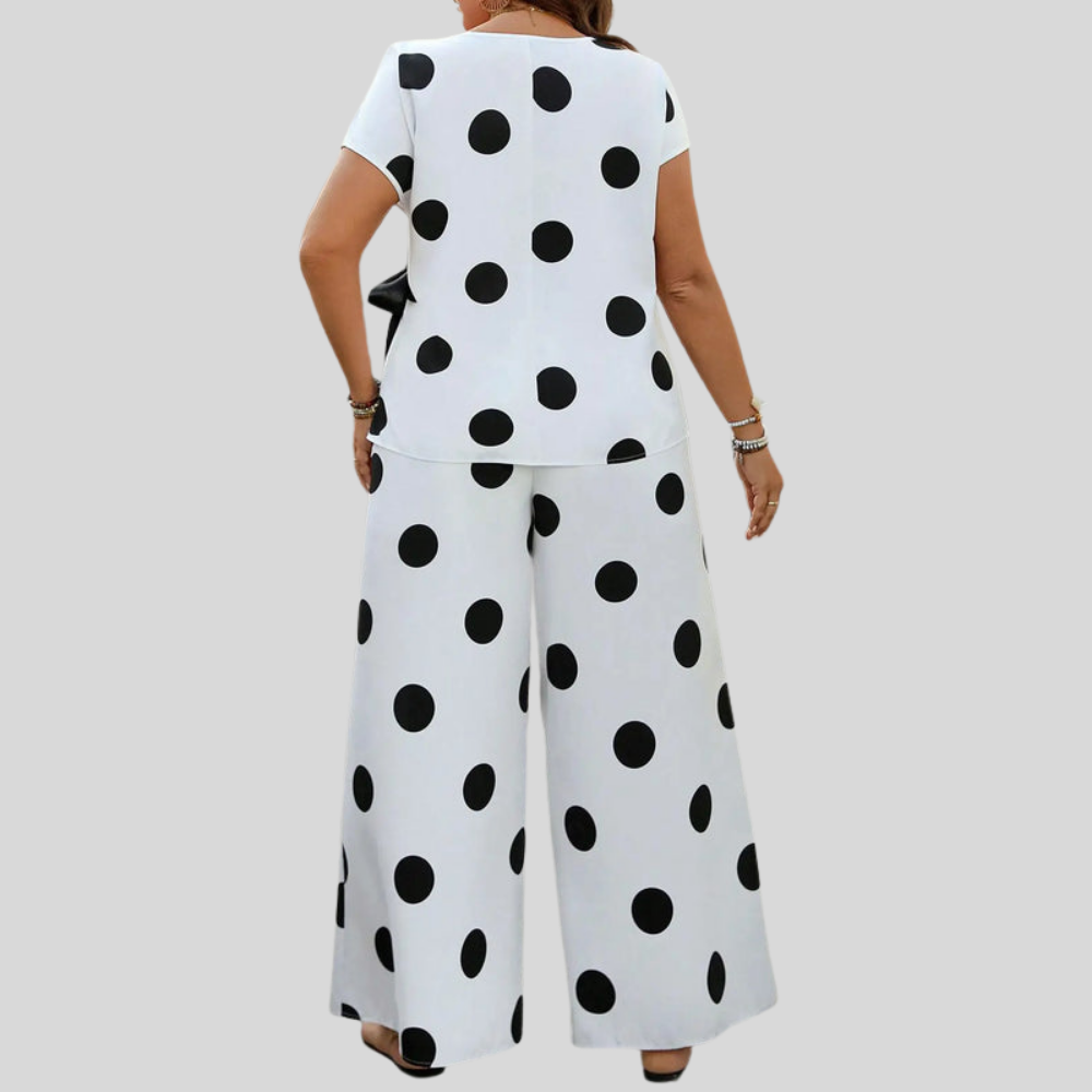 Polka Lounge Plus Size Set