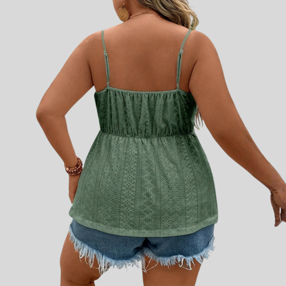 V Neck Plus Size Top