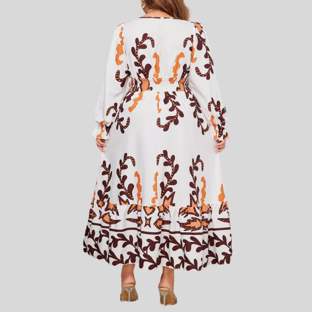 Plus Size Ruffle Maxi Dress