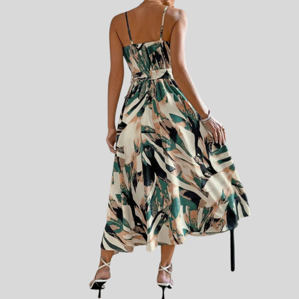 Plus Size Tropical Maxi Dress