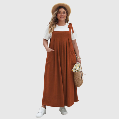Tie Shoulder Plus Size Dress