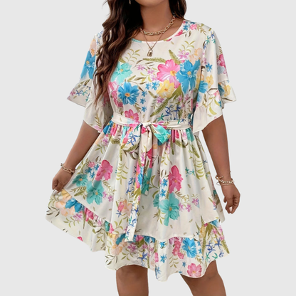 Vibrant Plus Size Vacation Dress