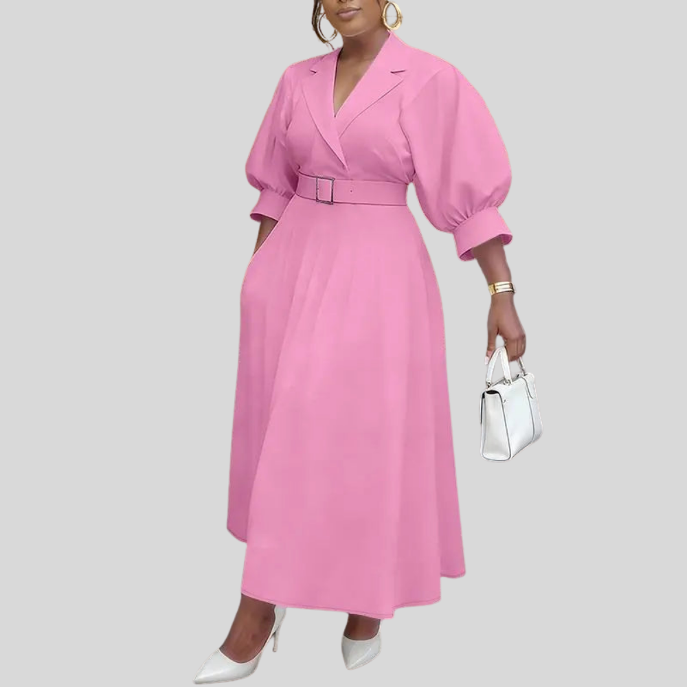 Plus Size A Line Midi Dress