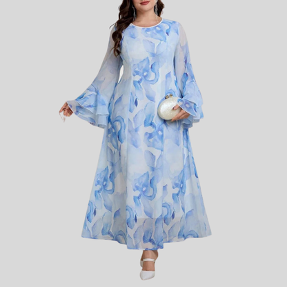 Stylish Plus Size Flare Dress