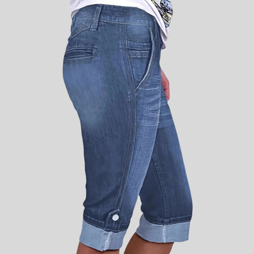 Ripped Bermuda Plus Size Shorts