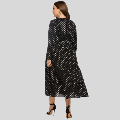 Polka Dot Plus Size Dress