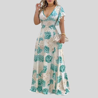 Plus Size Butterfly Maxi Dress