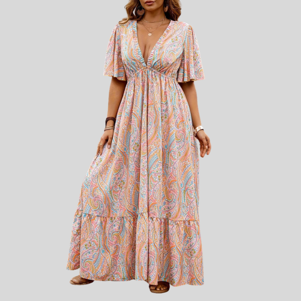 Paisley Plus Size Summer Dress