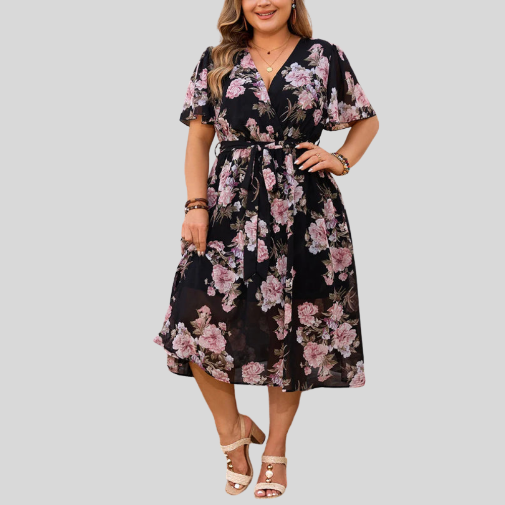 Floral Plus Size Summer Dress
