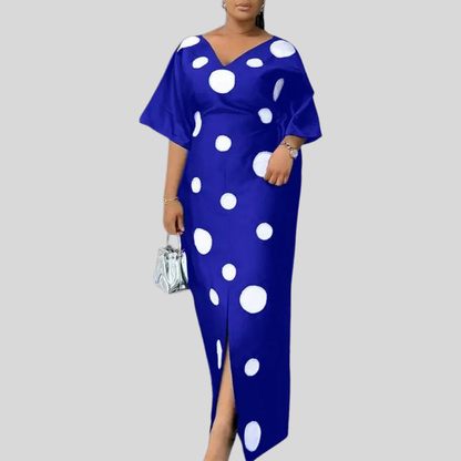 Plus Size Vintage Polka Dress