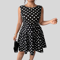Polka Plus Size Mini Dress