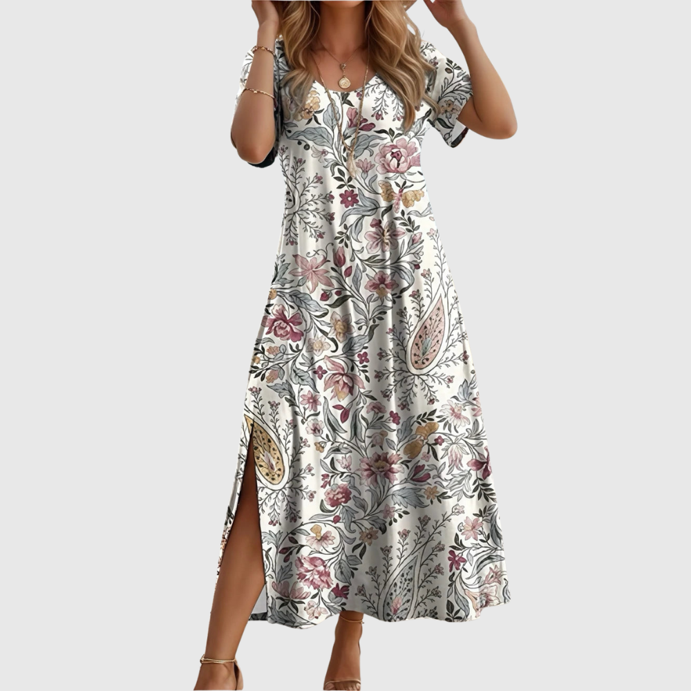 Printed Plus Size Vacation Dress
